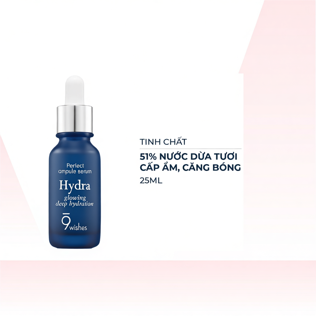 Tinh Chất Serum 9Wishes Hydra Skin Ampule 30ml