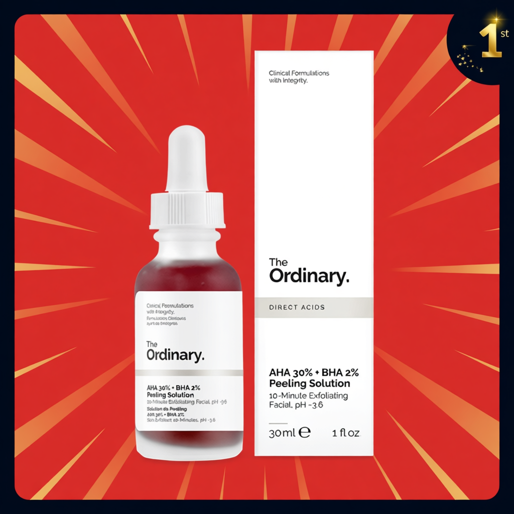 (BILL HÃNG) Serum tẩy tế bào chết hoá học AHA 30% + BHA 2% Peeling Solution - The Ordinary.