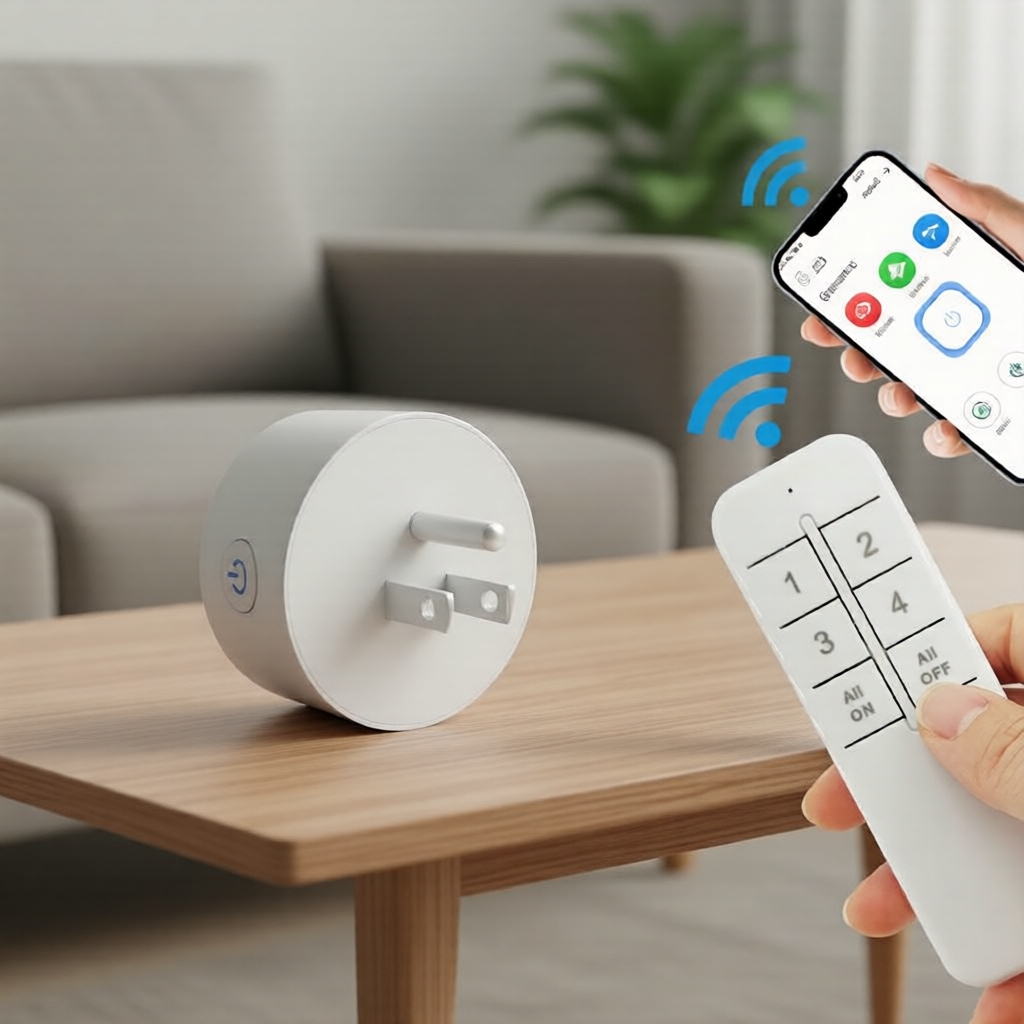 Phích cắm thông minh EWeLink Bluetooth – Điều khiển từ xa & hẹn giờ không dây với điều khiển bằng gi