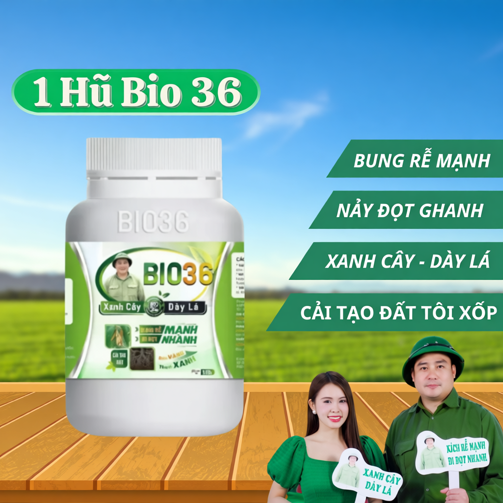 Phân Bón Bio36 Kích Rễ, Bio 36 Đâm Rễ Mạnh, Đẩy Đọt Nhanh, Phục Hồi Cây Trồng