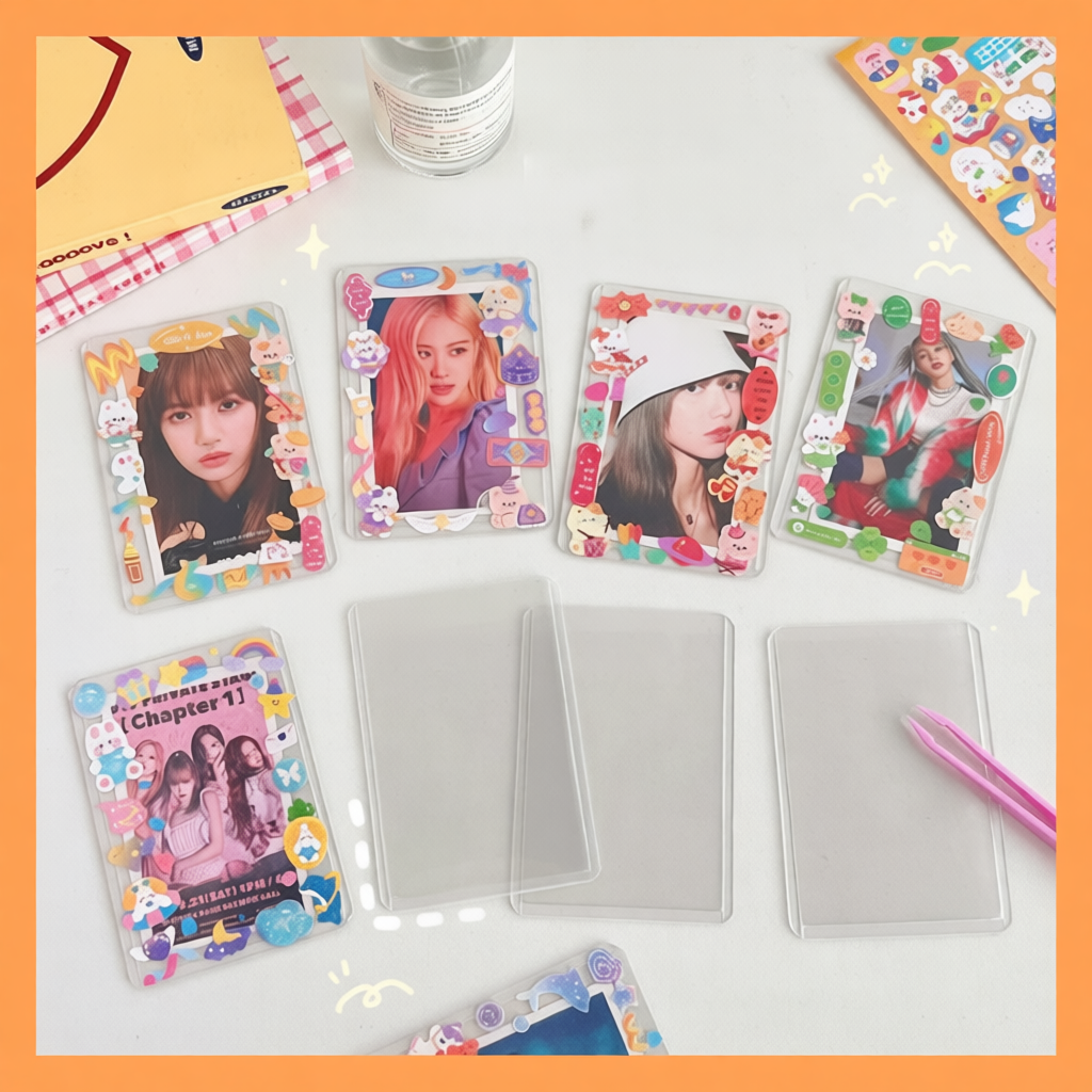 Toploader decor A7 trong suốt card bọc thẻ ảnh thần tượng trang trí siêu xinh 2PAINT