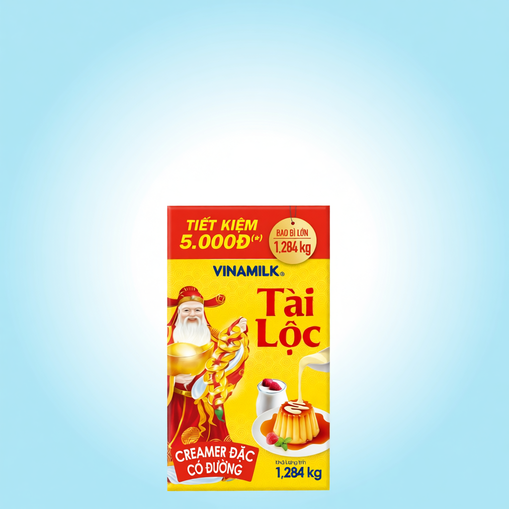 Sữa đặc Creamer Vinamilk Tài Lộc Hộp 1284g