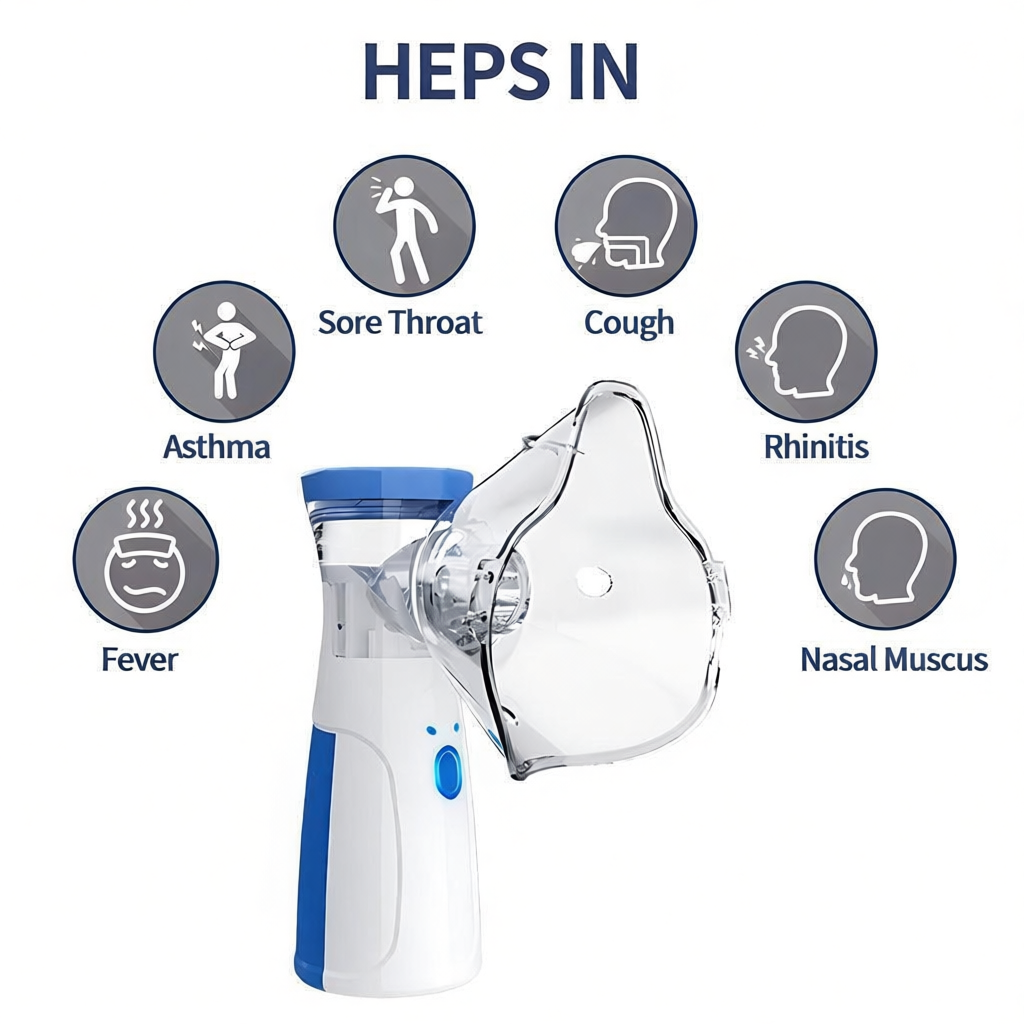 Máy xông hơi siêu âm di động, không ồn, dễ vệ sinh