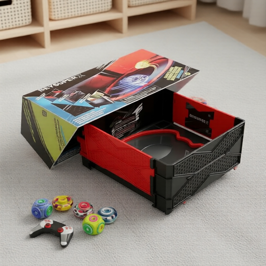 Sân đấu X-11 Gấp Gọn cho Beyblade X, Đồ Chơi Bé Trai, Khay Đấu Gear Xtreme, Quà Tốt Nghiệp Tuyệt Vời