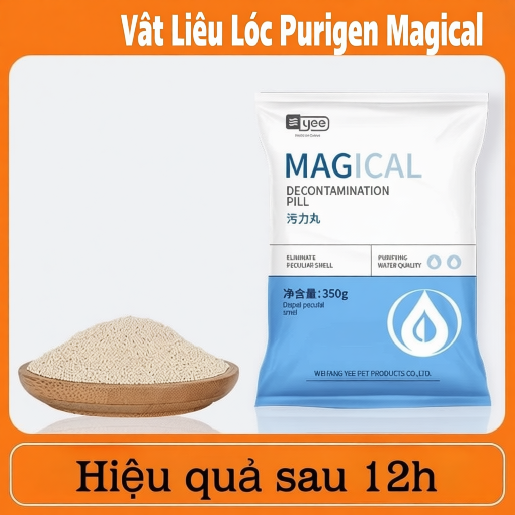 Hạt Lọc Purigen (tặng túi)-Vật liệu lọc cao cấp làm trong nước, khử màu cho bể cá