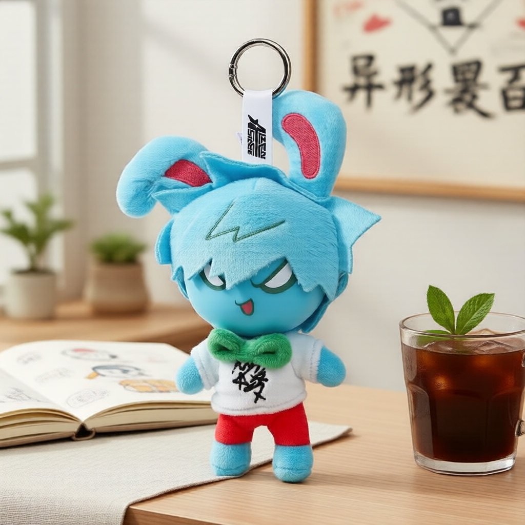 Chuỗi móc khóa thú nhồi bông bí ẩn Blind Box: Alien Stage Rabbit Series, Charm chính thức ALNST