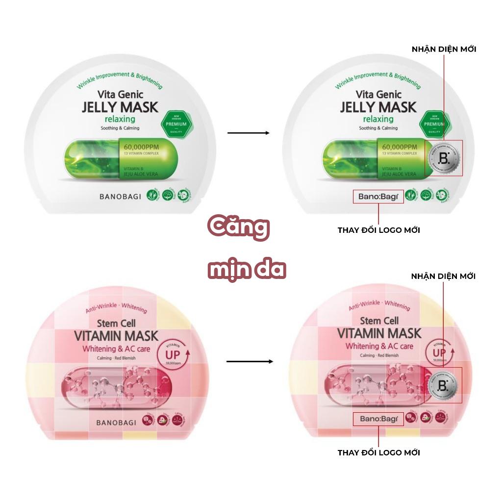 (MẪU MỚI NHẤT 2025) Mặt nạ Vita Genic Banobagi Vita Genic Jelly Mask Hàn Quốc PREMIUM(10 miếng)