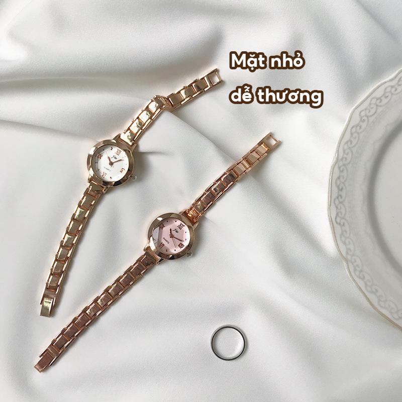 [🔥SẴN HÀNG] Đồng hồ nữ dây kim loại JW mặt nhỏ phong cách Hàn Quốc Đồng hồ đeo tay cho nàng tay nhỏ dây hợp kim không gỉ