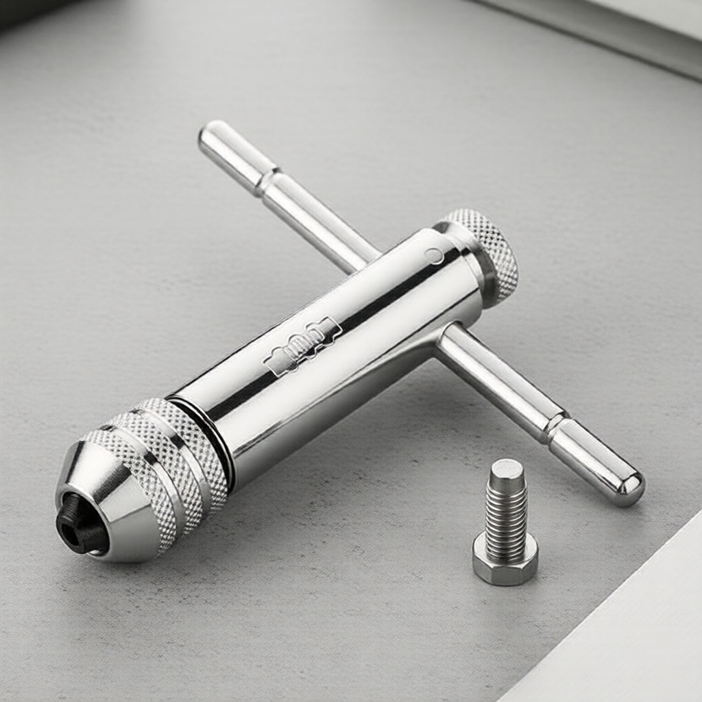 Bộ Taro Tay T-Handle 6 Chi Tiết M3-M8, Dụng Cụ Taro Ren Ngược