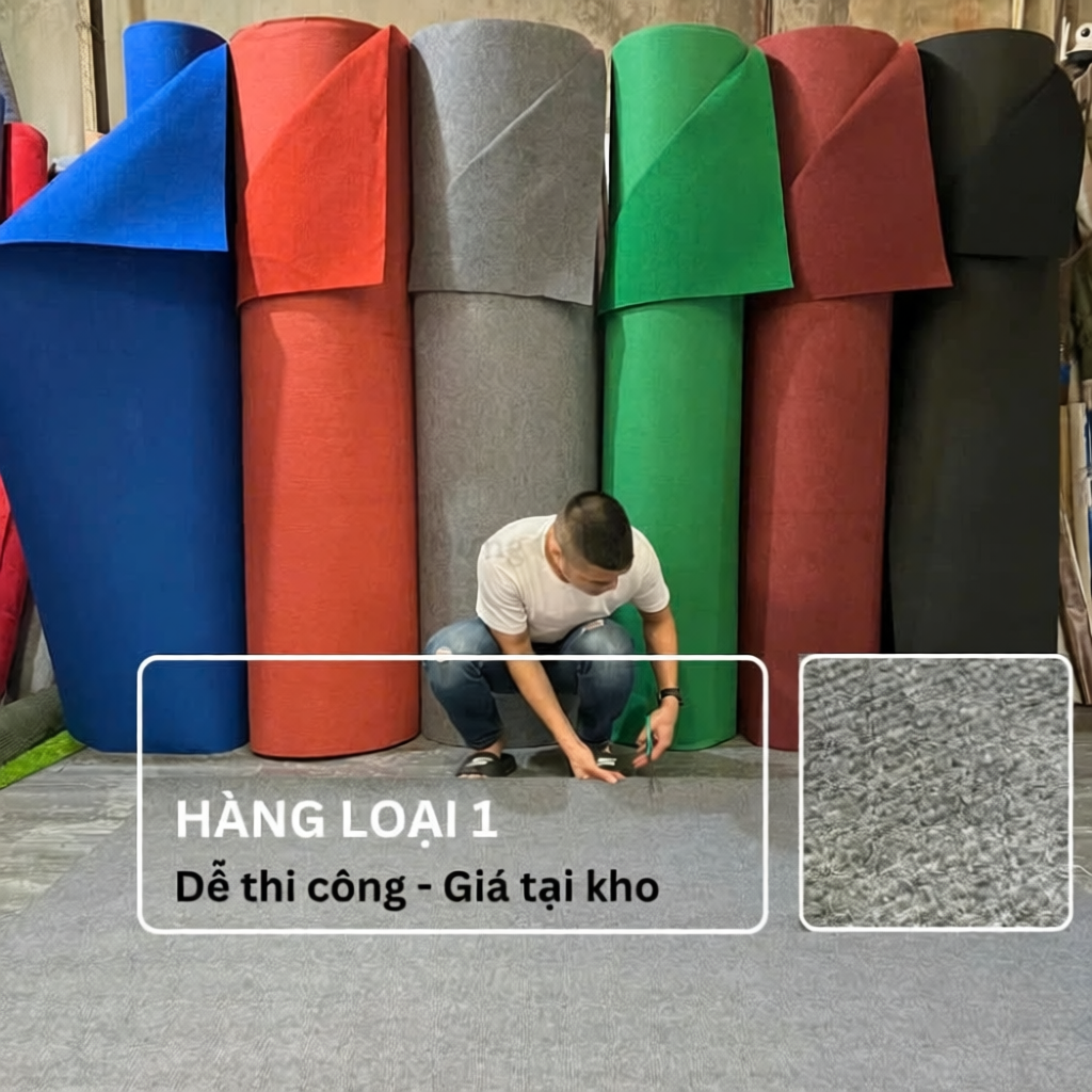 Thảm nỉ trải sàn văn phòng, phòng khách, sự kiện, hội nghị - Hưng Chiếu shop