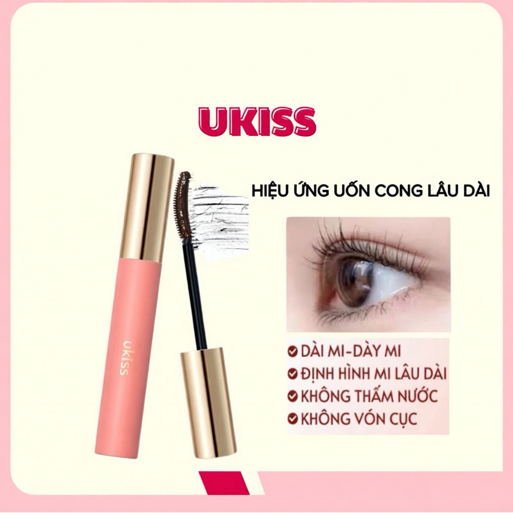 [Ukiss] Mascara lót Mascara Ukiss Chống Thấm Nước Không Lem Làm Lông Mi Dài Tự Nhiên