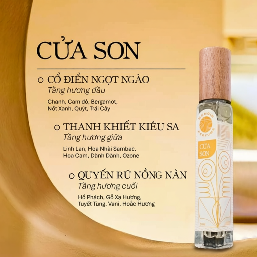Nước Hoa PlayAh Memoir Eau De Parfum - Hương Đánh Đu/Cửa Son 9ml