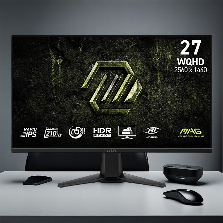 Màn Hình Gaming MSI 275QF E21 – 27" – 2K – 210Hz – Rapid IPS – 0.5ms