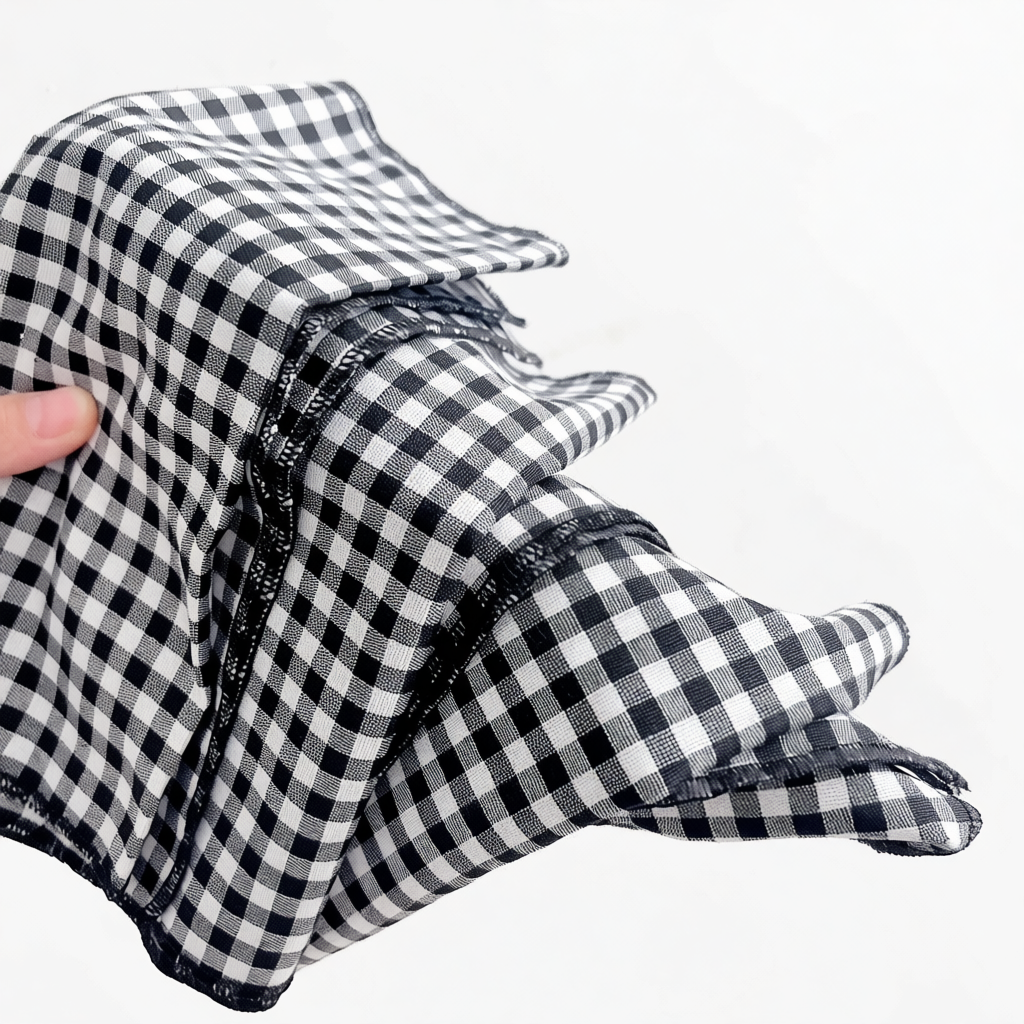 Khăn rằn Nam Bộ trắng đen cho bé, Khăn rằn truyền thống chất cotton mềm đẹp