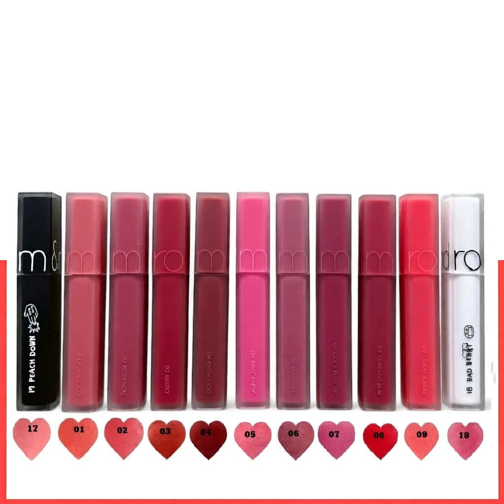 [NEW]Son Kem  Romand Blur Fudge Tint 03-04 -08 5g cho đôi môi mịn mượt Hàn Quốc