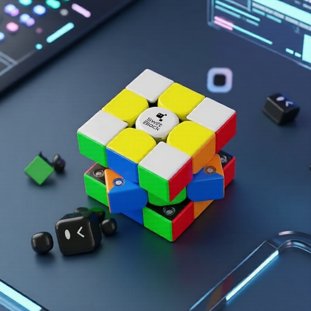 Khối Rubik Swift Block 355S 3x3 – Đồ chơi xếp hình Magico cho trẻ em, ý tưởng quà tặng hoàn hảo