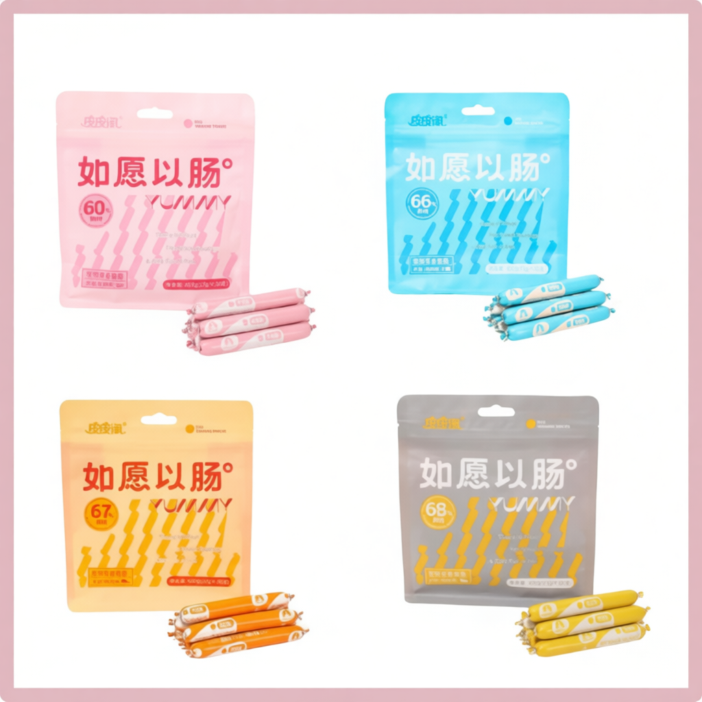 (Gói 30 cây) Xúc xích cho chó mèo Taotaopet, xúc xích dinh dưỡng chó mèo