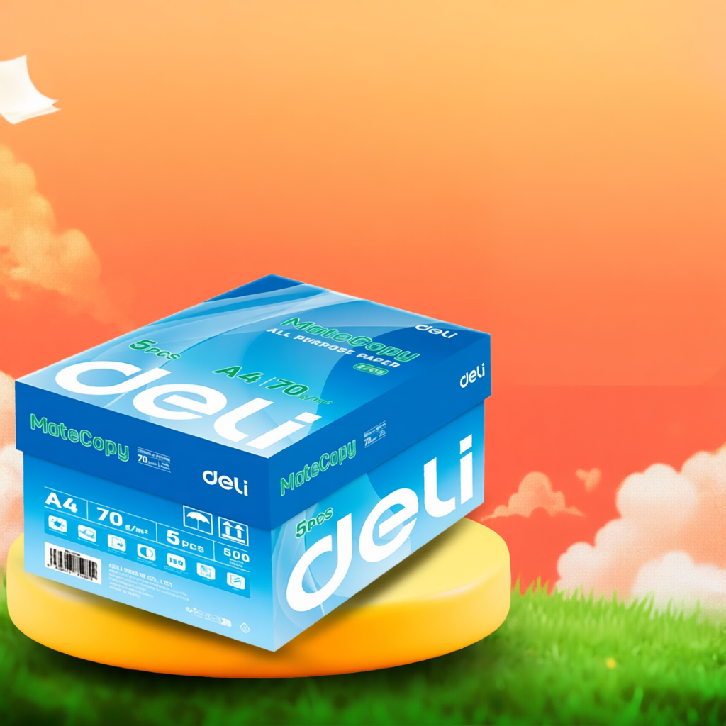[45k/ream] Thùng 5 Ream Giấy A4 Deli Giấy In Photo Copy 70gsm Chính Hãng Loại Dày Ream 500 Tờ Chống 