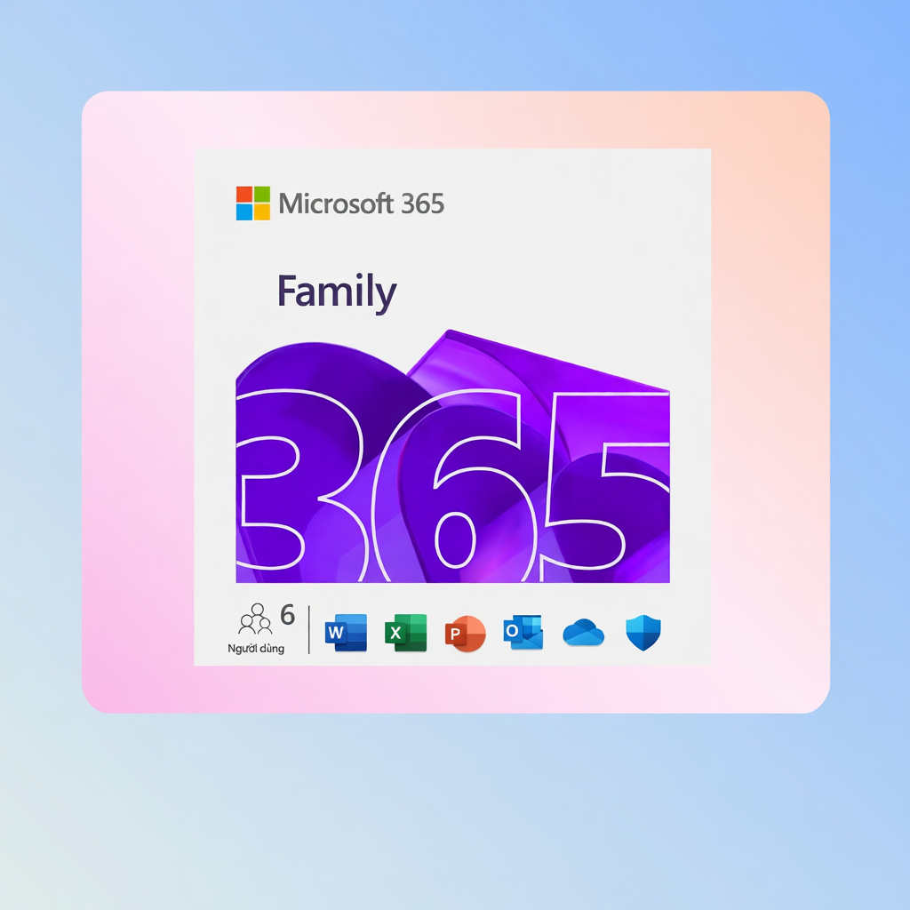 [ KEY GIA HẠN hoặc MUA MỚI ] Phần mềm Microsoft 365  𝐅𝐀𝐌𝐈𝐋𝐘 | 12 tháng | Dành cho tối đa 6 người| 5 