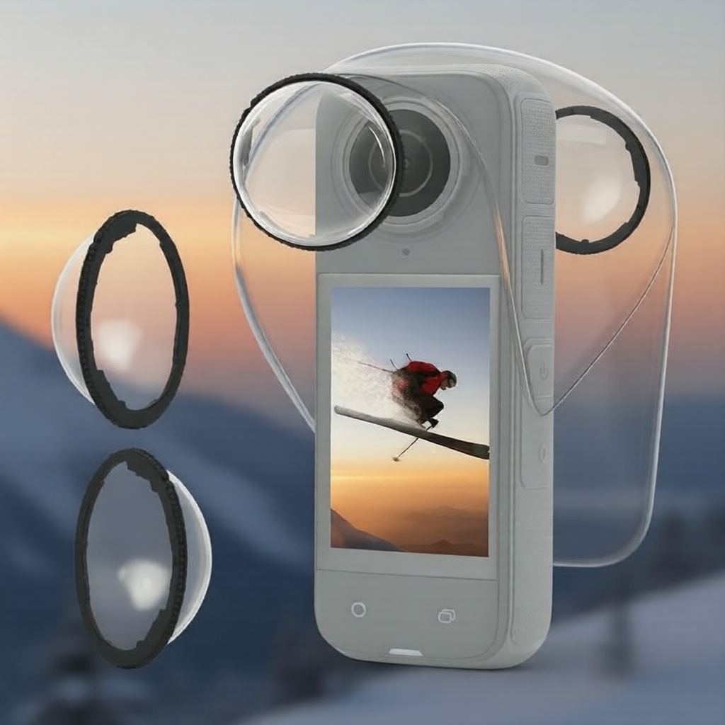 Insta360 X4 X5 Standard Lens Guard Film - Phim bảo vệ ống kính cao cấp chống trầy xước