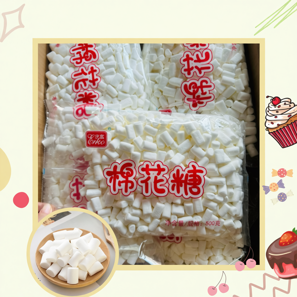 MARSHMALLOW TRẮNG ERKO TÚI 500GRx