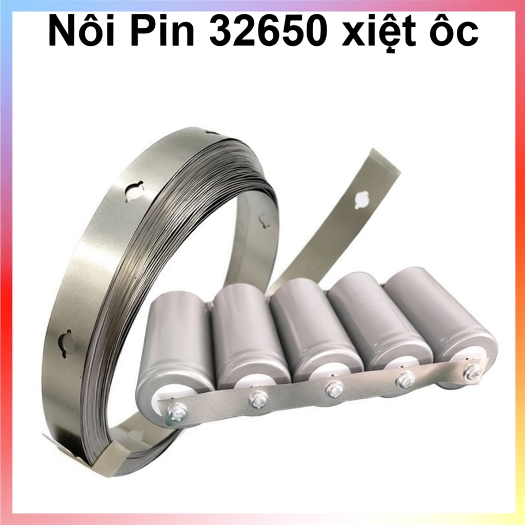 Tấm kẽm nối pin lithium - 32650 - sợi đơn 1 mét ( giá bán 1 mét)