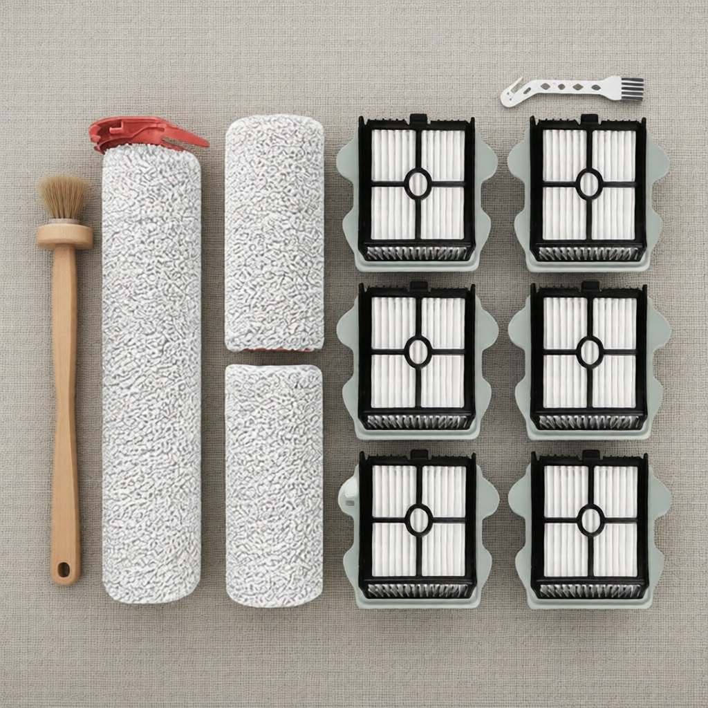 Phụ kiện máy hút bụi: chổi lăn & lọc Hepa cho Roborock Dyad Pro/A10 Plus/A10 Ultra
