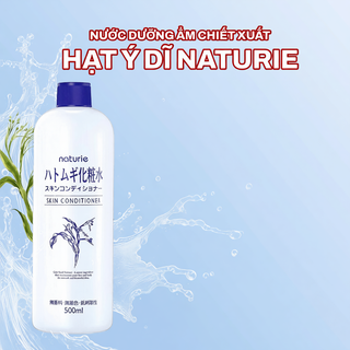  Nước Hoa Hồng Naturie Hatomugi 500ml Toner Ý Dĩ Cấp Ẩm Dưỡng Sáng Da Dịu Nhẹ Cho Mọi Loại Da 