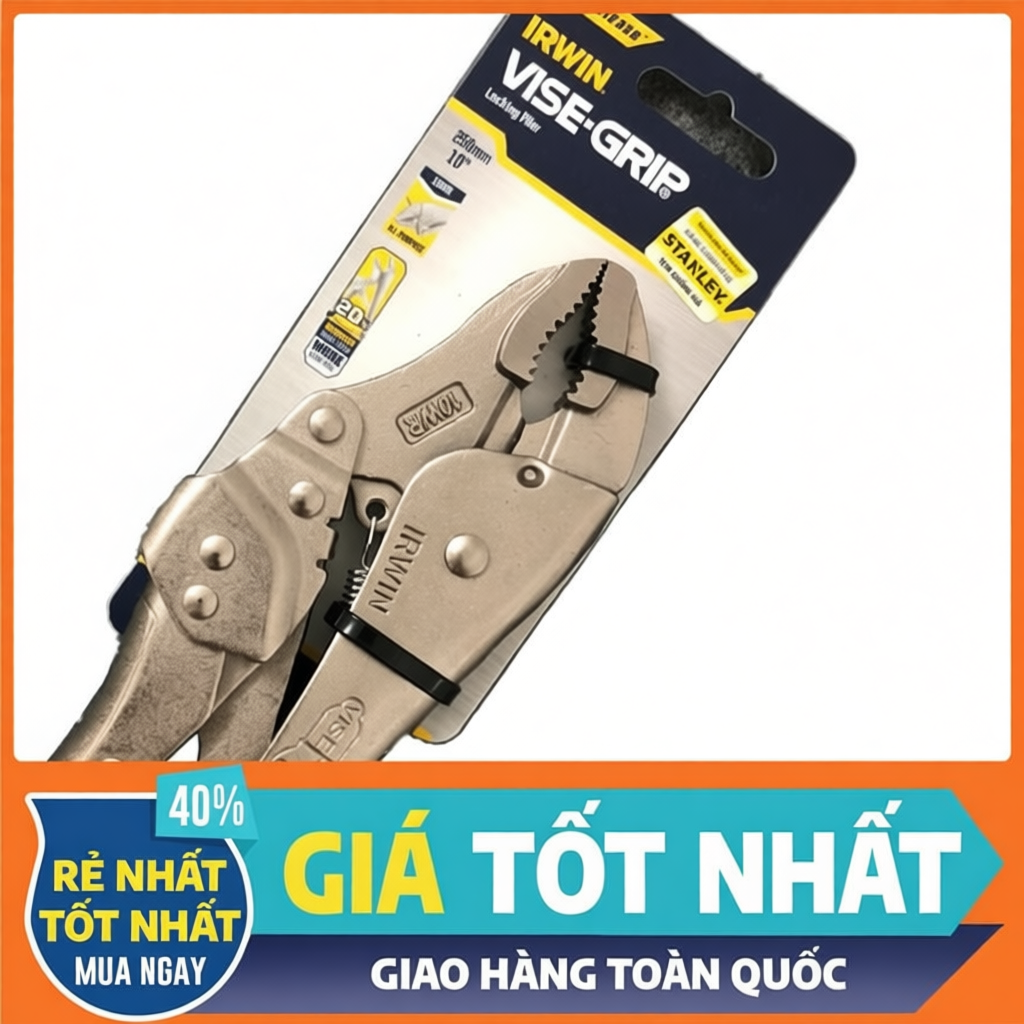 Kìm bấm Mỹ hàm WR 10"-250mm IRWIN VISE-GRIP T05T