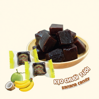  Kẹo Chuối Tươi Dẻo mềm Bến Tre túi 200g & 500g 