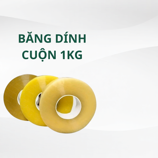   Cuộn 1KG  Băng dính lõi nhựa 3mm - Winwin4vic shop 