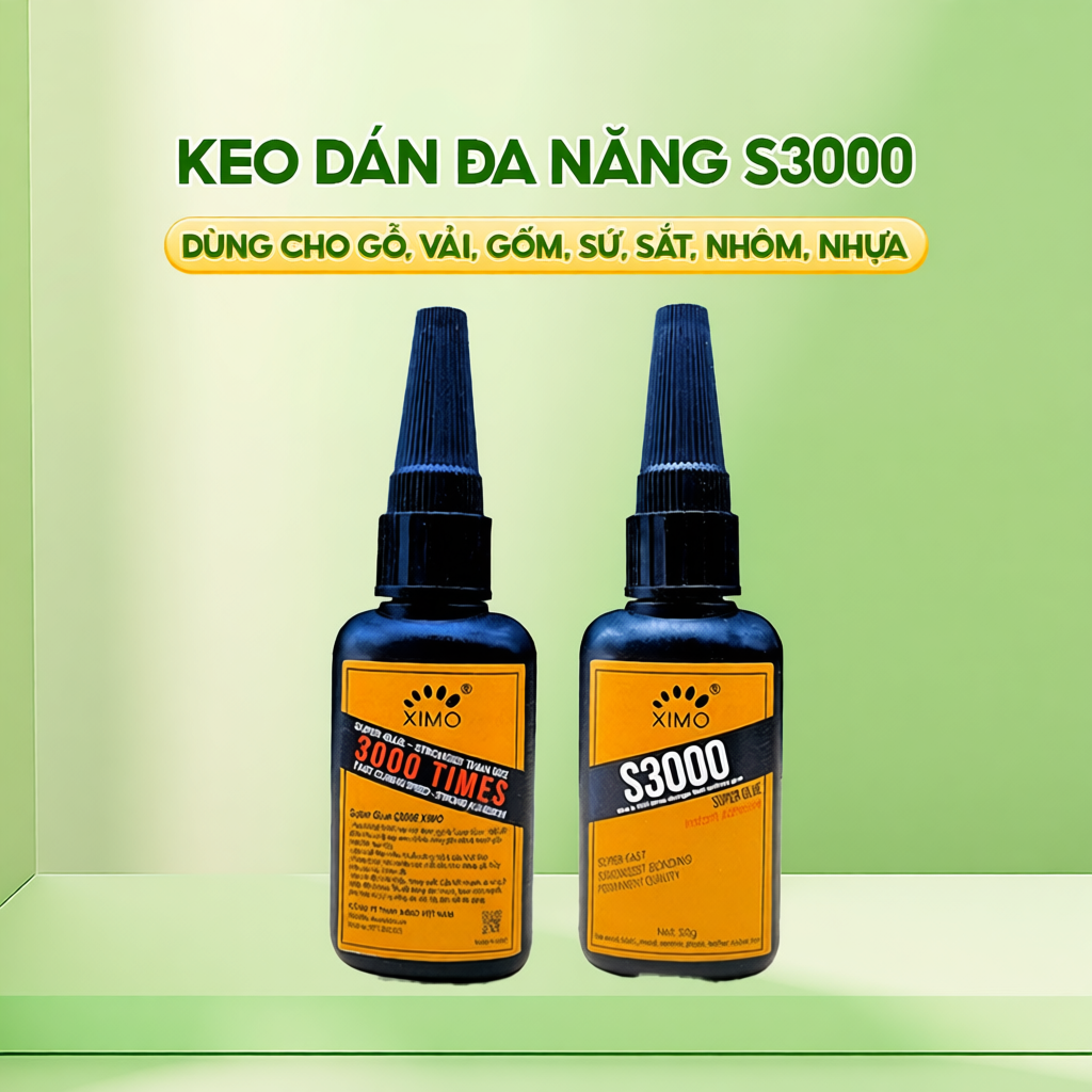 Keo dán đa năng S3000 XIMO 50ml dán tất cả vật liệu