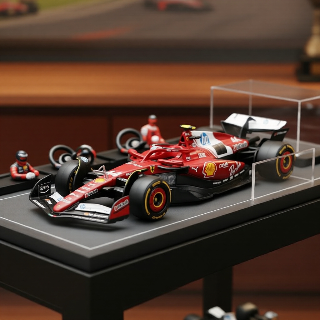 Bburago 1:43 Scuderia Ferrari HP SF25 F1 Lewis Hamilton #44 Mô hình xe đúc tỉ lệ 1:43