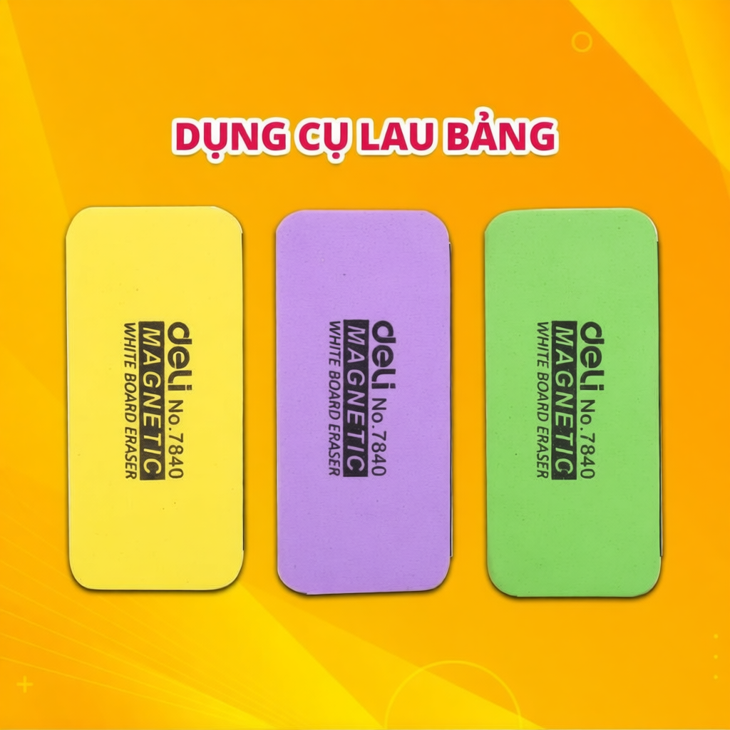 Lau bảng Deli E7840 có nam châm hút chắc chắn