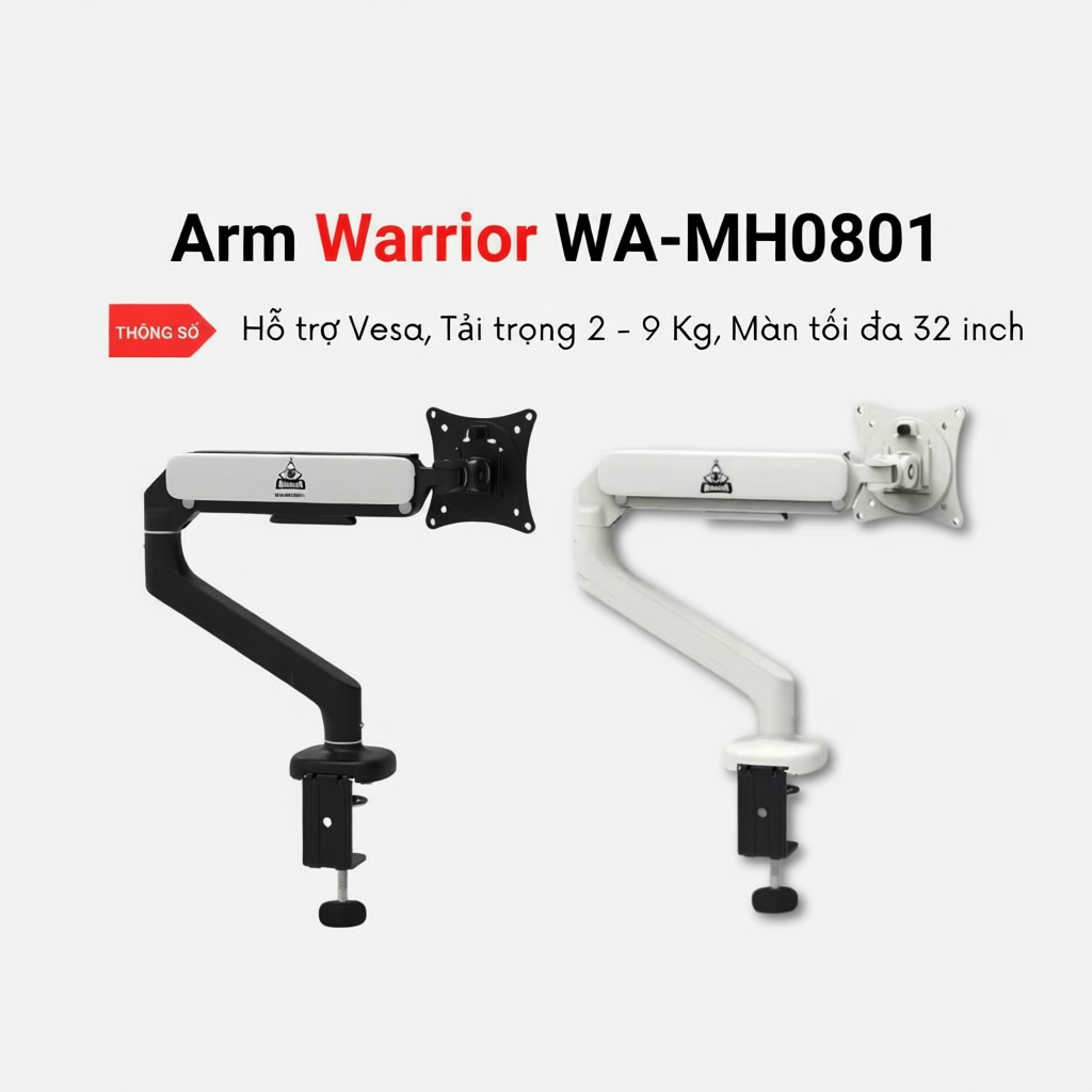Arm / Giá Treo Màn Hình Warrior WA-MH0801 - Hàng Chính Hãng