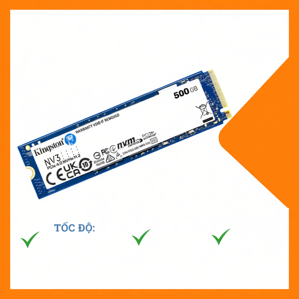 Ổ cứng SSD Kingston NV3 500GB - 1TB - 2TB - 4TB M.2 PCIe Gen4 x4 NVMe