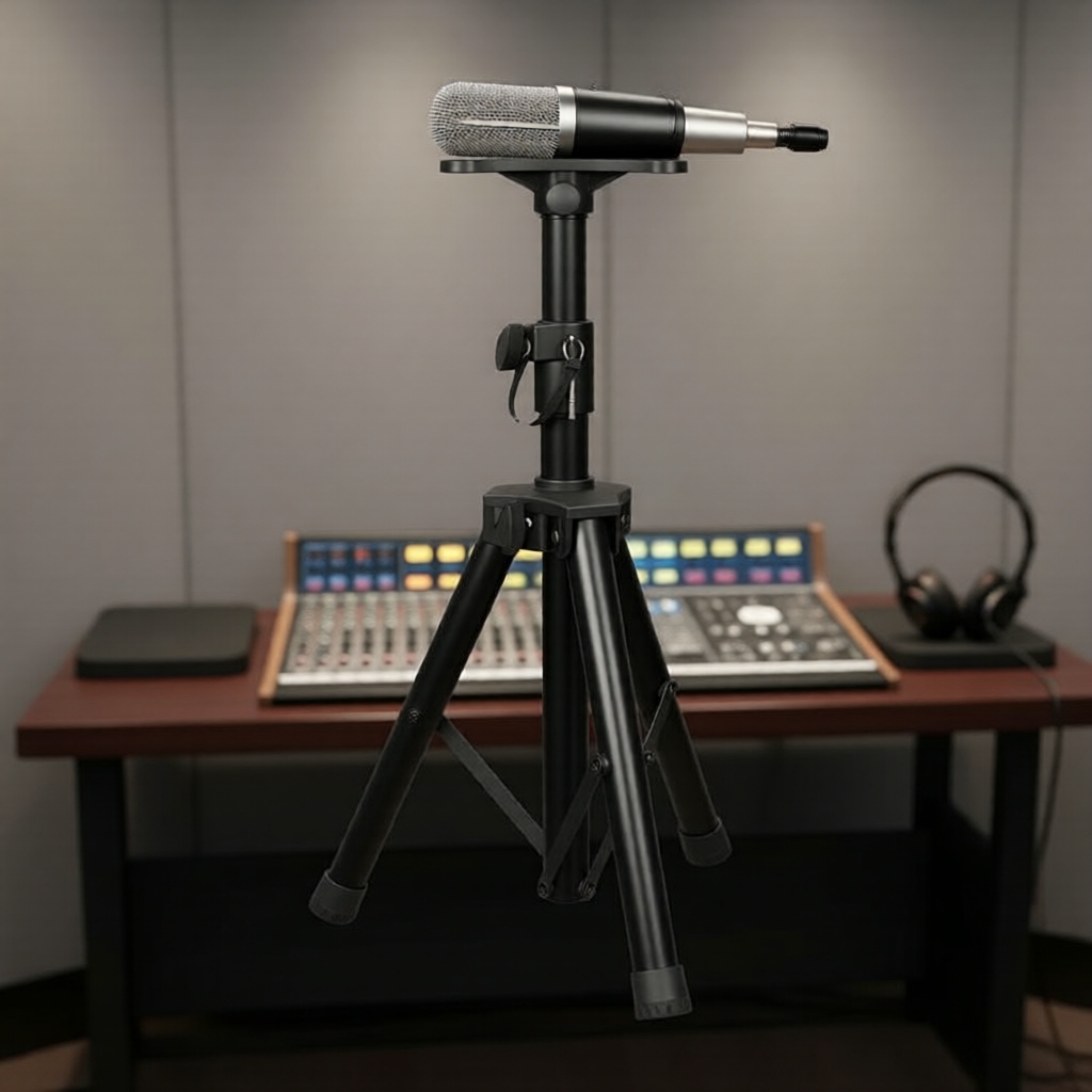 Pro Studio Giá đỡ loa ba chân dạng Rack gấp gọn, có thể điều chỉnh độ cao
