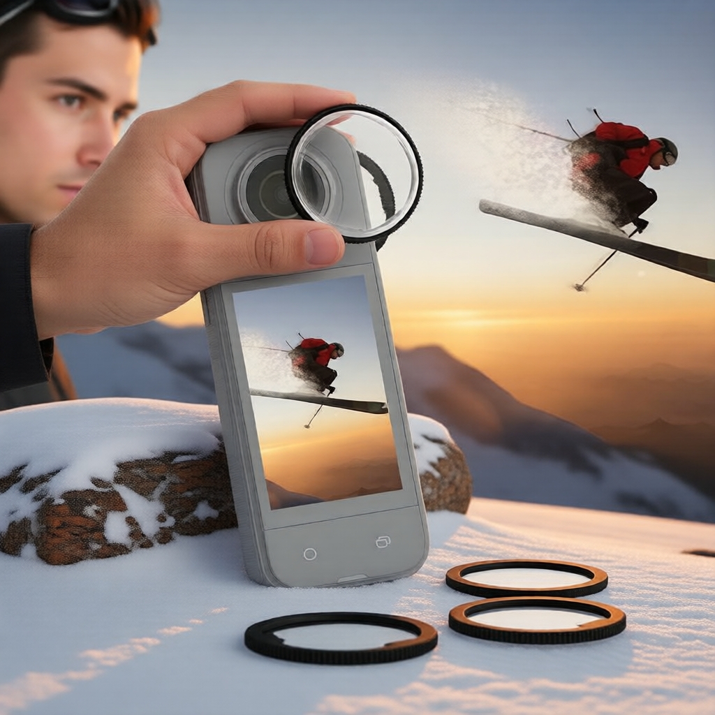 Insta360 X4 X5 - Bộ bảo vệ ống kính cao cấp, miếng dán chống trầy xước