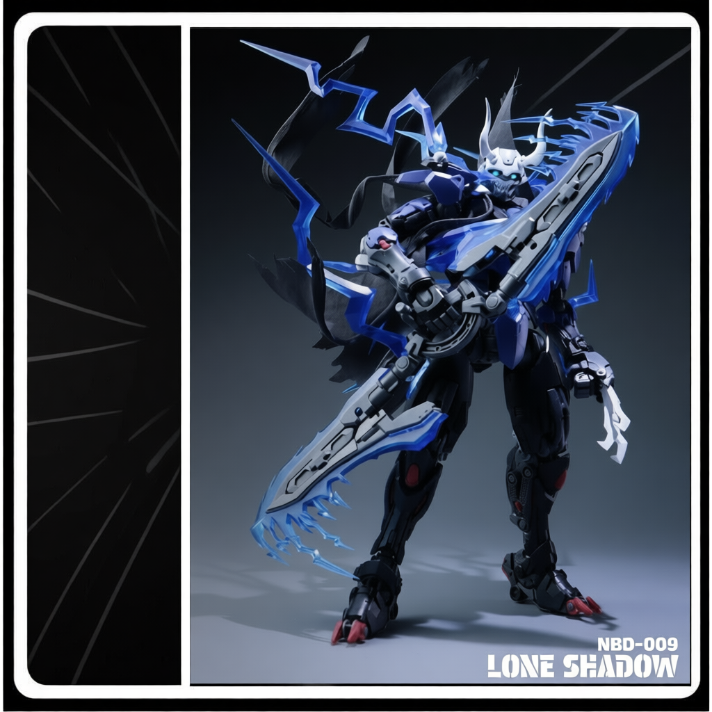 [CÓ SẴN] Mô hình lắp ráp NBD-009 Lone Shadow (Tặng kèm Áo choàng, Effect, LED, Decal nước và Base)