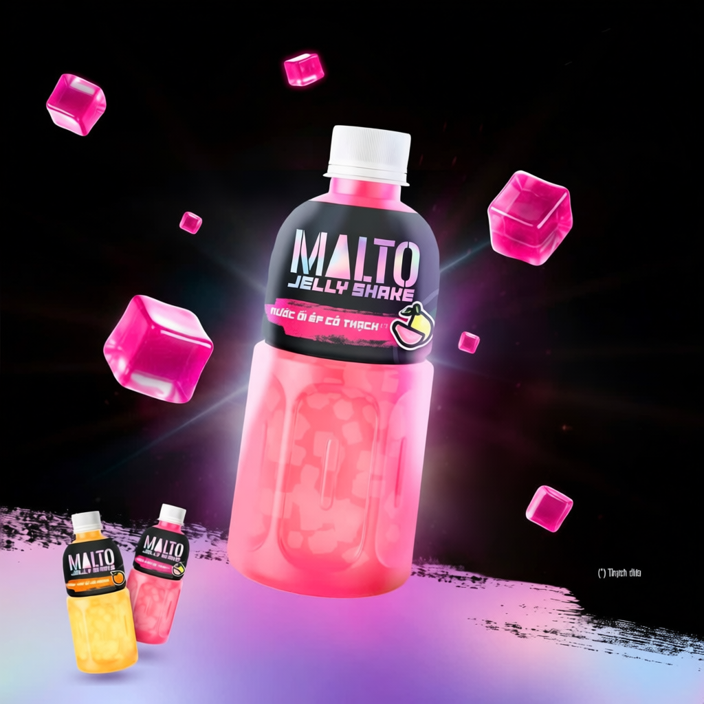 Nước ổi ép MALTO có thạch thùng 24 chai x 320ml