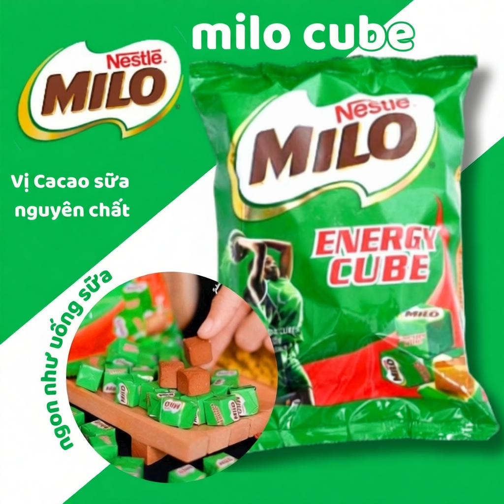 Kẹo Milo cube thái lan/Kẹo Milo Cube Nestle Chính Hãng Thái Lan