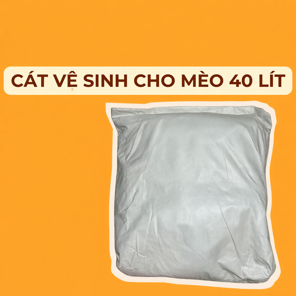 Cát vệ sinh cho mèo 40Lit "30kg" bao xá