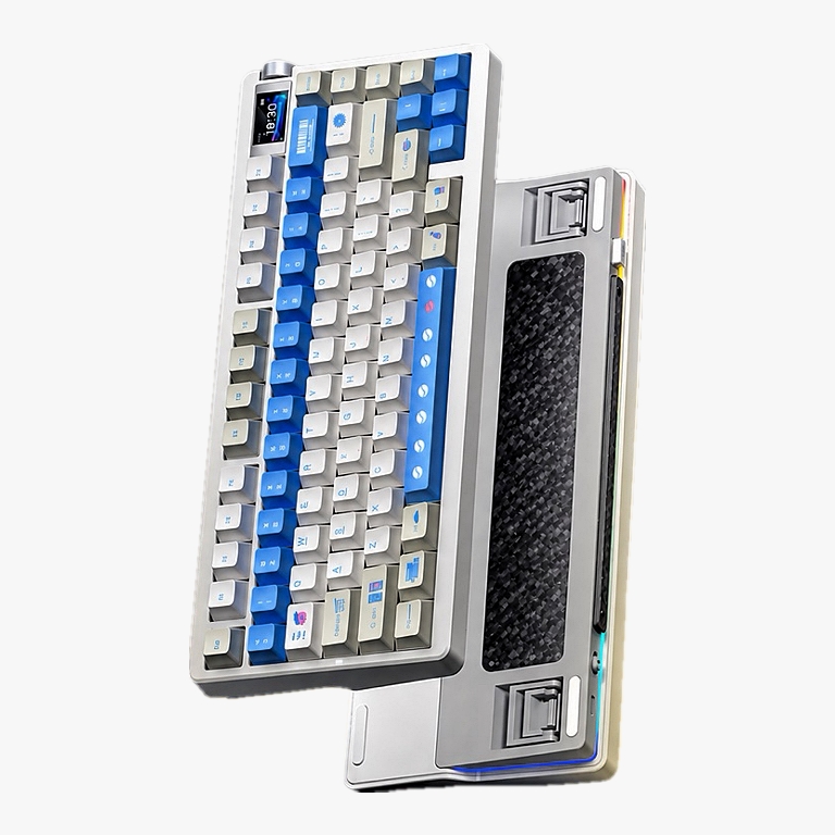 [Hoả Tốc]Bàn phím cơ Nova75 3 Mode Bluetooth 2.4G Có dây | RGB Viền | Màn hình mini | Hot swap
