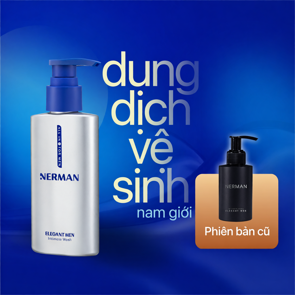 Dung dịch vệ sinh nam giới Nerman Elegant Men Nerman hương nước hoa 100ml/ chai