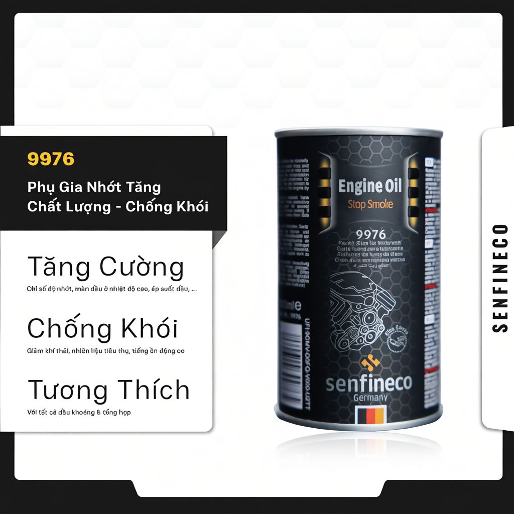 Senfineco Engine Oil Treatment 9976 - Phụ Gia Nhớt Tăng Chất Lượng Nhớt | Bảo Vệ & Chống Khói 300ML