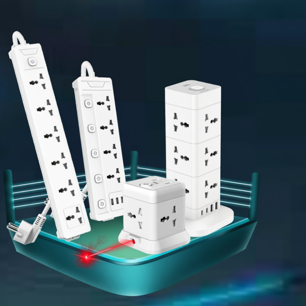 Ổ Cắm Điện 3250W-2500W Tích Hợp Cổng USB TypeC Đa Năng DELI, 2-6 Lỗ Cắm Đầu 3, Dây 2-5M Tiện Dụng, A