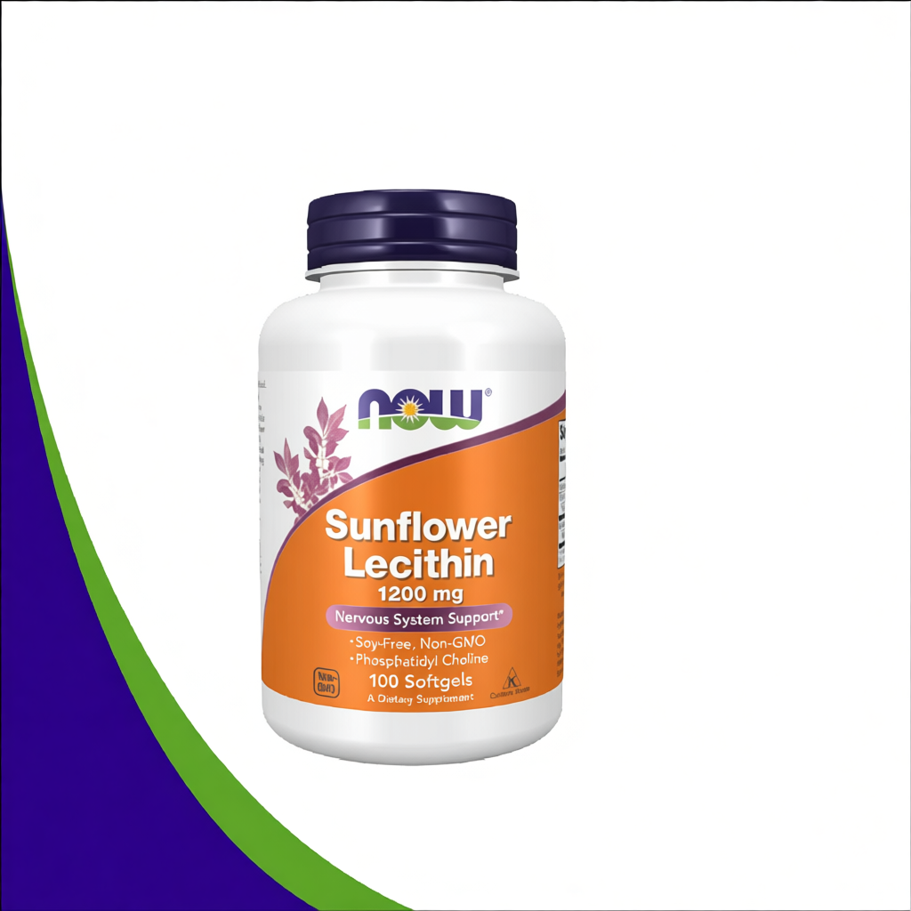 Now Sunflower Lecithin 1200mg (100 Viên) – Ngăn Ngừa Tắc Tia & Thông Sữa Hiệu Quả Cho Mẹ Sau Sinh