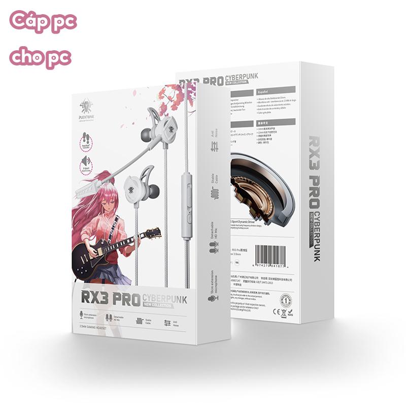 Tai nghe gaming Có Mic Rời xMOWI RX3 và RX3 Pro CyberPunk- Dùng Được Cho Cả Máy Tính Và Điện Thoại - Hàng Chính Hãng