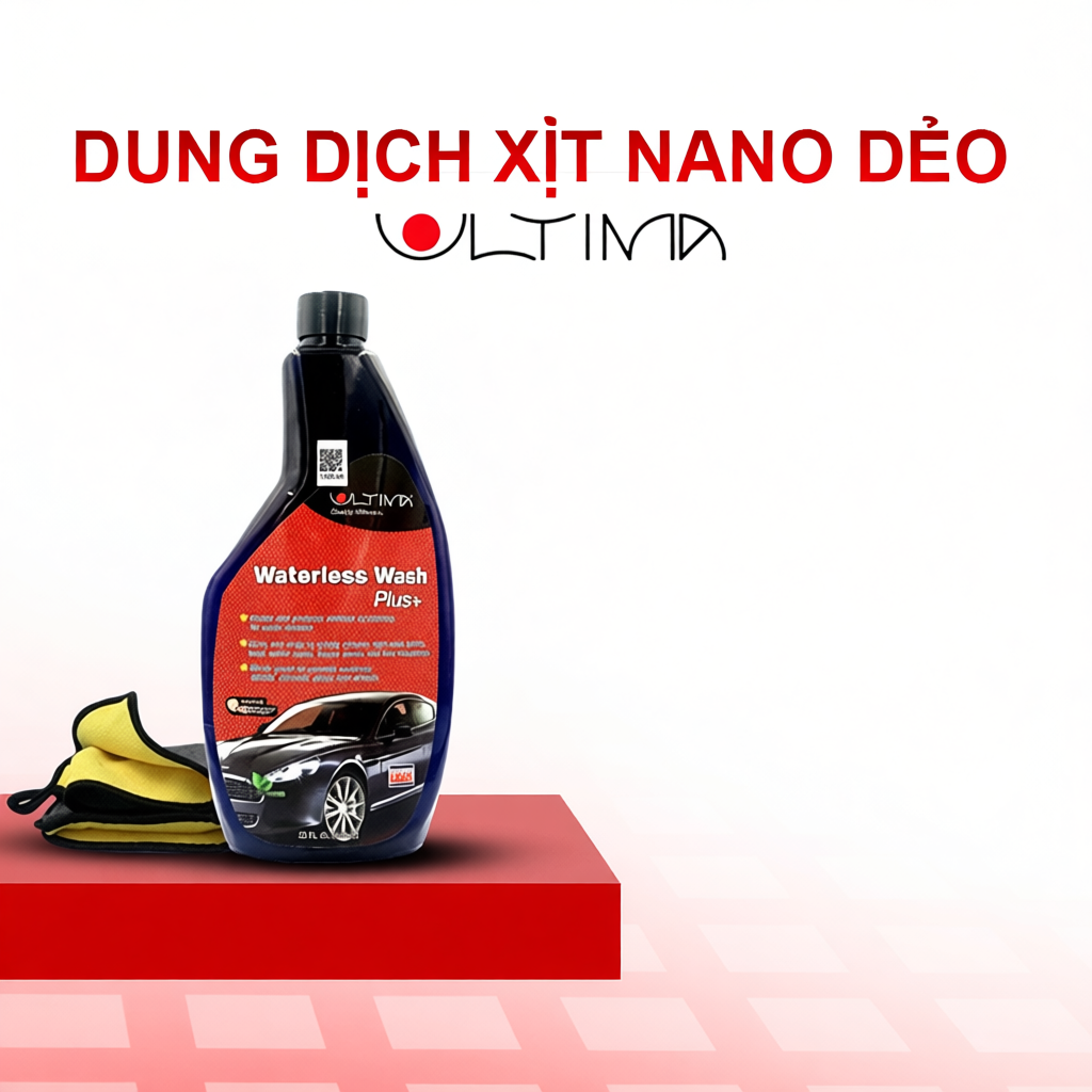 Chai xịt nano dẻo Ultima vệ sinh kính ô tô, phủ bóng sơn xe, chống bám nước kính xe ô tô