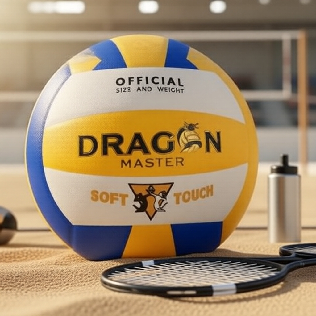 Bóng chuyền chính thức Dragon Master 7400 có lớp hoàn thiện nhung, bảo hành 12 tháng